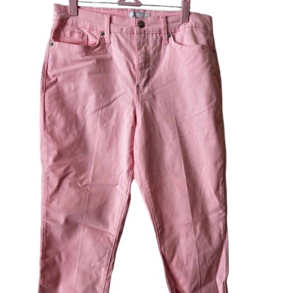Womens Crown & Ivy Pink Capri Jeans Size 10P